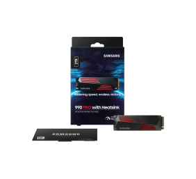 Samsung | 990 PRO with Heatsink | 2000 GB | SSD form factor M.2 2280 | Solid-state drive interface M.2 NVMe | Read speed 7450 MB/s | Write speed 6900 MB/s