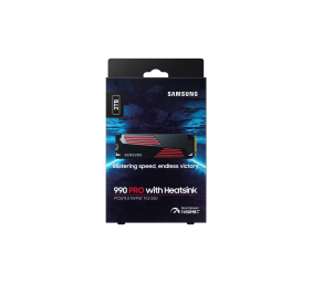 Samsung | 990 PRO with Heatsink | 2000 GB | SSD form factor M.2 2280 | Solid-state drive interface M.2 NVMe | Read speed 7450 MB/s | Write speed 6900 MB/s