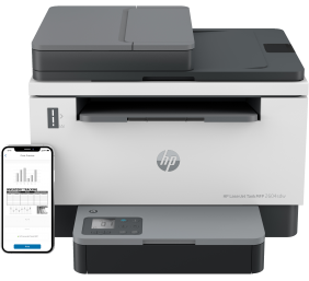 HP LaserJet Tank 2604sdw All-in-One Printer - A4 Mono Laser, Print/Copy/Scan, Automatic Document Feeder, Auto-Duplex, LAN, Wifi, 22ppm, 250-2500 pages per month