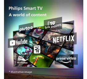 Philips 4K UHD LED Smart TV 65" 65PUS7608/12 , 3840x2160p HDR10+ 3xHDMI 2xUSB LAN WiFi DVB-T/T2/T2-HD/C/S/S2, 20W