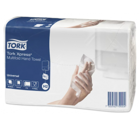 Lapelinis rankšluostinis popierius Tork Xpress Multifold Universal H2 2sl., 23,4 x 21,3 cm (20 vnt.)
