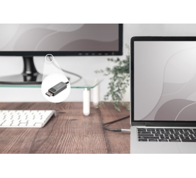 Digitus | Bi-directional Adapter Cable | DB-300334-020-S | USB-C to DP USB-C | Display Port
