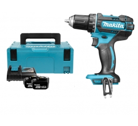 Makita DDF482RTJ Akumuliatorinis gręžtuvas, 18 V, 2x 5,0 Ah Li-ion, 62/36 Nm, 1,7kg, LED | Sourcing