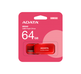 ADATA | USB Flash Drive | UV240 | 64 GB | USB 2.0 | Red