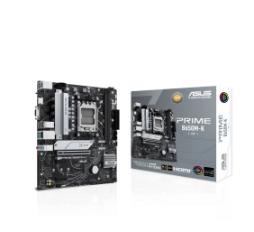 Asus | PRIME B650M-K | Processor family AMD | Processor socket AM5 | DDR5 | Supported hard disk drive interfaces SATA, M.2 | Number of SATA connectors 4