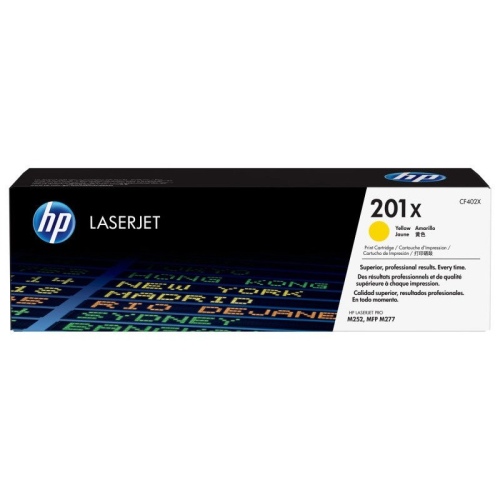 HP No.201X HC (CF402X), geltona kasetė lazeriniams spausdintuvams, 2300 psl. (SPEC)