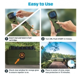 ThermaCell MR300G Portable Uodus atbaidantis įrenginys, Žalia