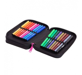 Forminis dviejų skyrių penalas su priedais CoolPack Jumper 2 Math Hearts