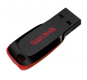 SanDisk Cruzer Blade USB atmintinė 32GB, Black/Red