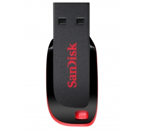 SanDisk Cruzer Blade USB atmintinė 32GB, Black/Red