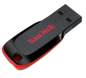 SanDisk Cruzer Blade USB atmintinė 32GB, Black/Red