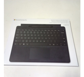 Ecost prekė po grąžinimo Microsoft Surface Pro 8/X viršelis Alcantara + Pen juodas, juodas, juodas
