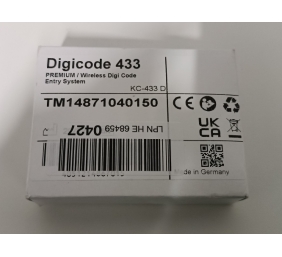 Ecost prekė po grąžinimo Novoferm TM14871040150 belaidis mygtukas (UVRESISTANT, apšviestas bandymas