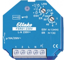 Ecost prekė po grąžinimo Eltako radijo pavaros viršįtampio perjungimo relė 230 V 1 Kontaktas FSR6123