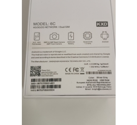 Ecost prekė po grąžinimo Android 4G mobiliojo telefono išmanusis telefonas be sutarties KXD 6C, pigu
