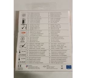 Ecost prekė po grąžinimo Elro FC4610 Ultra plokščio anglies monoksido 10 metų akumuliatoriaus CO