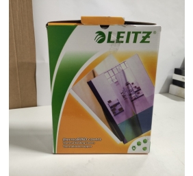 Ecost prekė po grąžinimo Leitz 3 mm termobindų surišimo dangteliai skaidrūs/balti, pakuotė 100