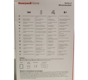Ecost prekė po grąžinimo Honeywell Wired Doorbell rinkinys su Halo Light ir miego režimu