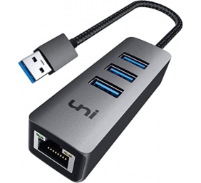 Ecost prekė po grąžinimo USB Ethernet adapteris [pintas, aliuminio lydinys], Uni USB 3.0 Ethernet st