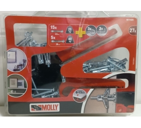 Ecost prekė po grąžinimo Molly M71925xj M71925 rinkinys iš 20 sienų kištukų 10 x 4 x 33 mm kaiščiais