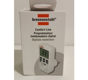 Ecost prekė po grąžinimo BrennenStuhl 1506321 Comfortline Weekly Timer White (skaitmeninis programuo