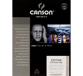 Ecost prekė po grąžinimo Canson Infinity Edition Etching Rag, 310 gsm, A4, 25 lapai