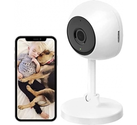 Ecost prekė po grąžinimo Smart WiFi fotoaparatas 1080p Indoor 2way Audio Night Vision Alexa Google T