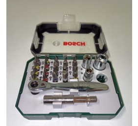 Ecost prekė po grąžinimo Bosch 2607017322 atsuktuvo antgaliai + reketas, 26 vnt.