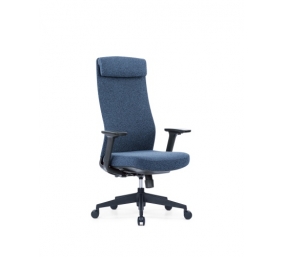 Up Up Ankara ergonominė biuro kėdė Juoda, Mėlynos spalvos audinys