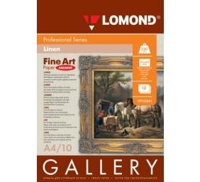 Fotopopierius Lomond Fine Art Paper Gallery Linen 230g/m2 A4, 10 lapų, Coarse Natural White