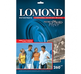 Fotopopierius Lomond Premium Photo Paper Super Blizgus 260 g/m2 A4, 20 lapų, Bright