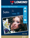 Fotopopierius Lomond Premium Photo Paper Satininis 270 g/m2 A3, 20 lapų, Warm