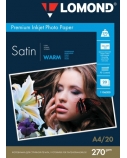 Fotopopierius Lomond Premium Photo Paper Satininis 270 g/m2 A4, 20 lapų, Warm