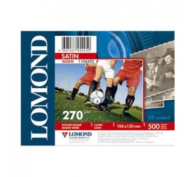 Fotopopierius Lomond Premium Photo Paper Satininis 270 g/m2 10x15, 500 lapų, Warm