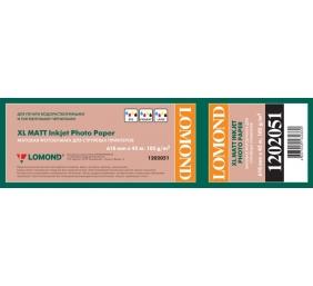 Fotopopierius Lomond XL Photo Paper Matinis 105 g/m2 610mm*45m