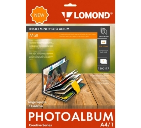 Fotoalbumas Lomond Inkjet Mini Album Large Square Matinis knygos formos 51x68mm (didelis)