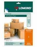 Lipnus popierius lipdukams Lomond Self-Adhesive Universal Labels 1/210x297, A4, 50 lapų, Orange neon