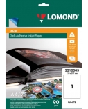 Lipnus popierius lipdukams Lomond Self Adhesive Inkjet Photo Paper Matinis A4, 25 lapai