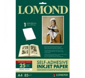 Lipnus popierius lipdukams Lomond Self Adhesive Inkjet Photo Paper Blizgus A4 25 lapai
