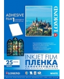 Lipni poliesterio plėvelė Lomond PET Inkjet Film Self Adhesive Balta Blizgi A4, 25 lapai NP