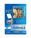 Lipni poliesterio plėvelė Lomond PET Laserjet Film Self Adhesive Balta Blizgi A4, 25 lapai