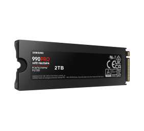 Samsung | 990 PRO with Heatsink | 2000 GB | SSD form factor M.2 2280 | Solid-state drive interface M.2 NVMe | Read speed 7450 MB/s | Write speed 6900 MB/s