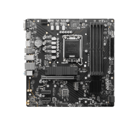 MSI | PRO B760M-P | Processor family Intel | Processor socket  LGA1700 | DDR5 DIMM | Memory slots 4 | Supported hard disk drive interfaces 	SATA, M.2 | Number of SATA connectors 4 | Chipset Intel B760 | mATX