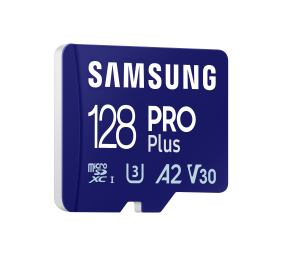 SAMSUNG 128GB, PRO Plus MicroSD Card with SD Adapter, Blue | Samsung