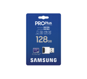 SAMSUNG 128GB, PRO Plus MicroSD Card with SD Adapter, Blue | Samsung