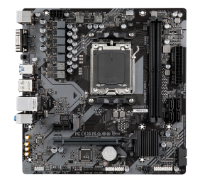Gigabyte | A620M S2H 1.0 M/B | Processor family AMD | Processor socket AM5 | DDR5 DIMM | Memory slots 2 | Supported hard disk drive interfaces 	SATA, M.2 | Number of SATA connectors 4 | Chipset AMD A620 | Micro ATX