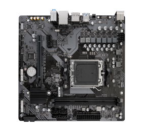 Gigabyte | A620M H 1.0 M/B | Processor family AMD | Processor socket AM5 | DDR5 DIMM | Memory slots 2 | Supported hard disk drive interfaces SATA, M.2 | Number of SATA connectors 4 | Chipset AMD A620 | Micro ATX
