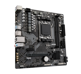 Gigabyte | A620M H 1.0 M/B | Processor family AMD | Processor socket AM5 | DDR5 DIMM | Memory slots 2 | Supported hard disk drive interfaces SATA, M.2 | Number of SATA connectors 4 | Chipset AMD A620 | Micro ATX