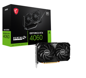 MSI | GeForce RTX 4060 VENTUS 2X BLACK 8G OC | NVIDIA | 8 GB | GeForce RTX 4060 | GDDR6 | HDMI ports quantity 1 | PCI Express Gen 4 | Memory clock speed 17000 MHz