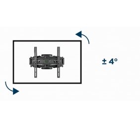 Gembird | Wall mount | WM-58ST-01 | Tilt, swivel, rotate | 32-58 " | Maximum weight (capacity) 36.4 kg | Black